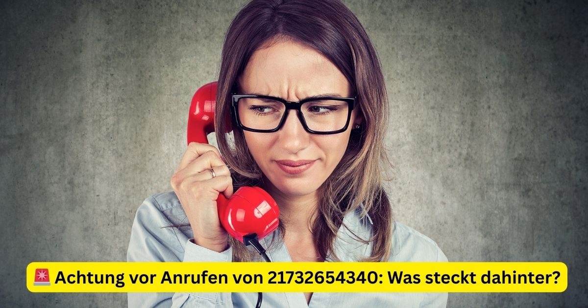 🚨 Achtung vor Anrufen von 21732654340: Was steckt dahinter?