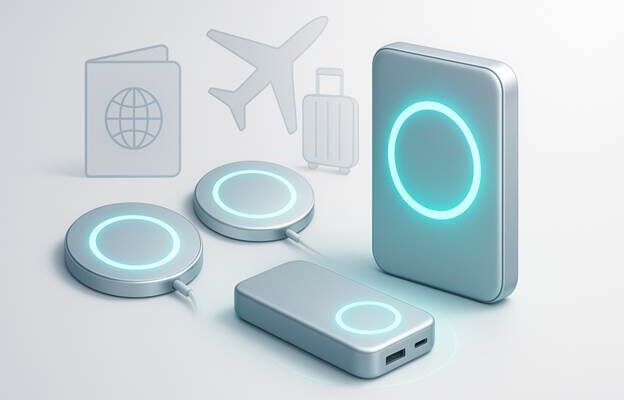 Smarte Reisegeschenke: Kompakte kabellose Ladegeräte und Powerbanks für Vielflieger