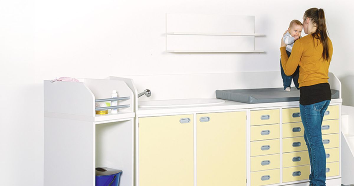 Hygienische Wickelplätze im Familienalltag