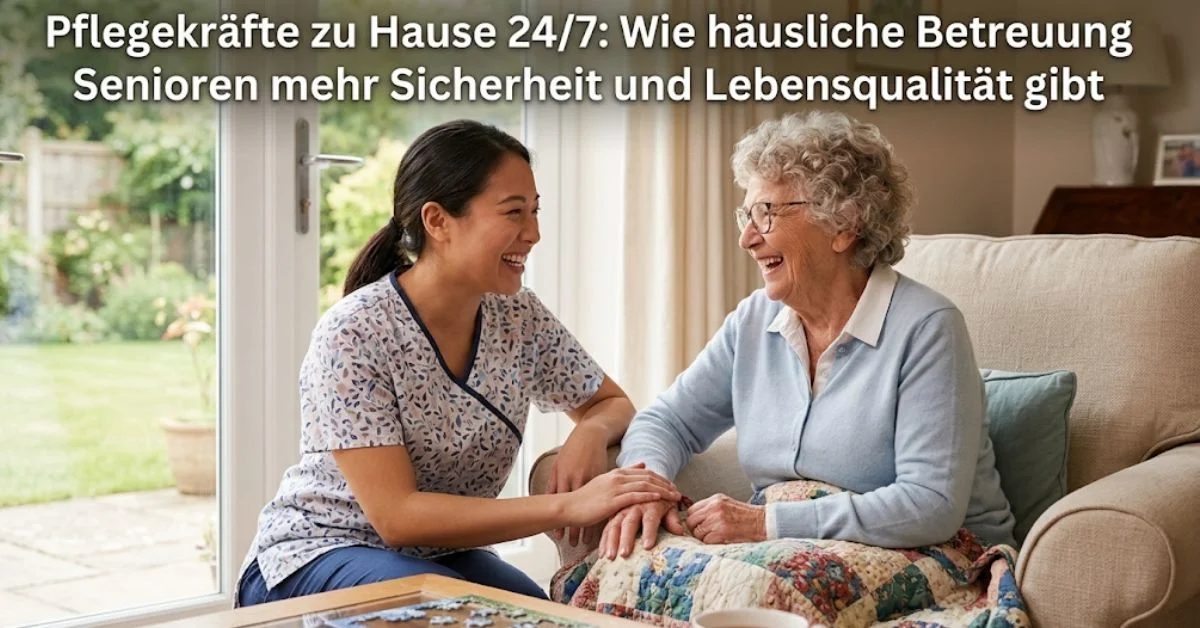Pflegekräfte zu Hause 24/7: Wie häusliche Betreuung Senioren mehr Sicherheit und Lebensqualität gibt